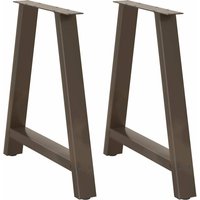 Berkfield Home Coffee Table Legs A-Shaped 2 pcs 80x(72-73) cm Steel in Black