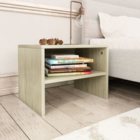 Berkfield Home Bedside Cabinet Sonoma Oak 40x30x30 cm Engineered Wood in Brown | Size: 40 x 30 x 30 cm