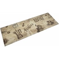 Berkfield Home Kitchen Rug Washable Coffee Brown 60x180 cm Velvet