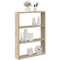 Berkfield Home Wall Shelf Sonoma Oak 43x9x60 cm Engineered Wood in Brown | Size: 43 x 9 x 60 cm