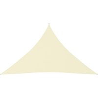 Berkfield Home Sunshade Sail Oxford Fabric Triangular 5x5x6 m Cream in Beige