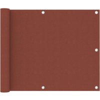 Berkfield Home Balcony Screen Terracotta 75x500 cm Oxford Fabric in Brown