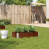 Berkfield Home Garden Planter Brown 100x50 cm Solid Wood Pine