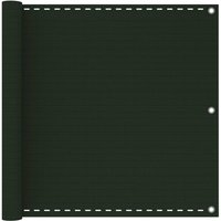 Berkfield Home Balcony Screen Dark Green 90x400 cm HDPE