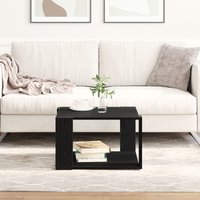 Berkfield Home Couch Table Black oak Engineered wood 85 x 55 x 31 cm Durable