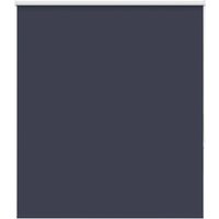 Berkfield Home Roller Blind Blackout Marine 130x130 cm Fabric Width 126.6 cm Polyester in Blue