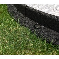 Primrose Flexiborder Garden Edging for Lawns Border Edge Piece in Black | Size: 1 Pack