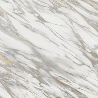 Rasch Realistic Marble Effect Metallic Shimmer Smooth Wallpaper in White