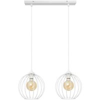 Netlighting Mercure Straight Bar Pendant Ceiling Light White 50cm