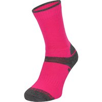 COMODO Girl's 1 Pack Merino Wool Hiking Socks in Pink | Size: 11-13 Years