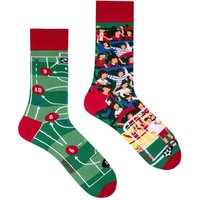 SPOX SOX Men's 1 Pack Mismatched Novelty Odd Socks - Football | Size: 4-5