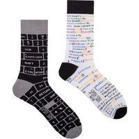 SPOX SOX Men's 1 Pack Mismatched Novelty Odd Socks - IT Developer | Size: 4-5