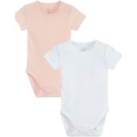 Cool Club Women's Frill Shoulder Printed Long Sleeve Bodysuit in Pink | Size: 1-2