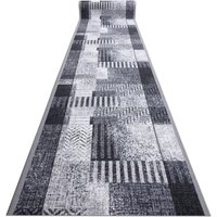 RugsX Anti-Slip Essenza Runner in Grey | Size: 80 cm x 330 cm