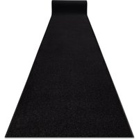 RugsX Karmel Plain Runner in Black | Size: 120 cm x 370 cm