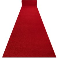RugsX Karmel Plain Runner in Red | Size: 80 cm x 290 cm