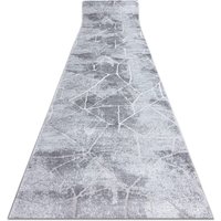 RugsX Structural Mefe Runner in Grey | Size: 80 cm x 320 cm