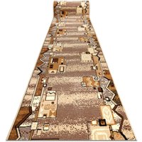 RugsX Bcf Szlaczek Runner in Beige | Size: 60 cm x 110 cm