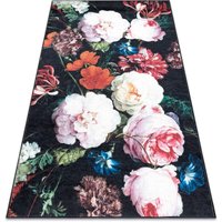 RugsX Andre Rug in Black | Size: 80 cm x 150 cm