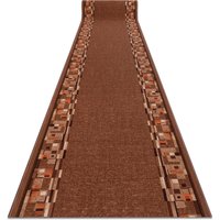 RugsX Anti-Slip Bombay Runner in Brown | Size: 67 cm x 350 cm