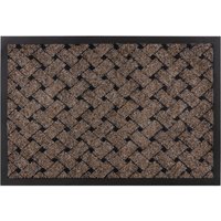 RugsX Antislip Vectra Doormat in Brown | Size: 50 cm x 80 cm