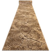 RugsX Karmel Tronko Runner in Brown | Size: 120 cm x 360 cm