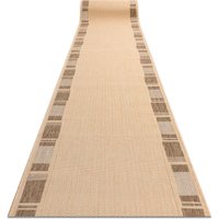 RugsX Sizal Floorlux Runner in Beige | Size: 100 cm x 390 cm