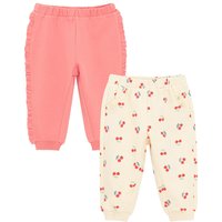 Cool Club Girl's 2-Pack Printed Joggers in Pink | Size: 9-12 m