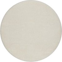 RugsX Dywaniki Łazienkowe Rug in White | Size: 100 cm diameter