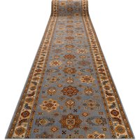 RugsX Keshan Wool Runner in Blue | Size: 90 cm x 100 cm