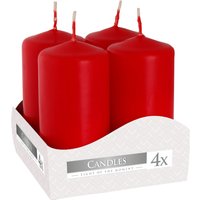 Set 4 Pillar Candles 40x80mm