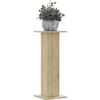 Berkfield Home Plant Stands 2 pcs Sonoma Oak 30x30x80 cm Engineered Wood in Brown | Size: 30 x 30 x 80 cm