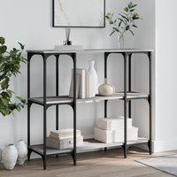 Berkfield Home Console Table Grey Sonoma 102x35x90 cm Engineered Wood | Size: 102 x 35 x 90 cm