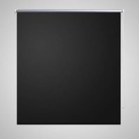 Berkfield Home Roller Blind Blackout 160 x 175 cm Black