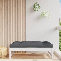 Berkfield Home Garden Footstool White 120x80 cm Solid Wood Pine