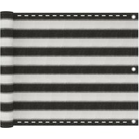 Berkfield Home Balcony Screen HDPE 75x400 cm Anthracite & White in Black