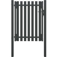 Berkfield Home Garden Fence Gate Steel 1x1.7 m Anthracite