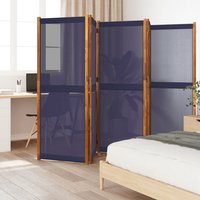 Berkfield Home 5-Panel Room Divider Dark Blue 350x180 cm