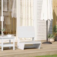 Berkfield Home Garden Chair White 60x64x70.5 cm Solid Wood Pine