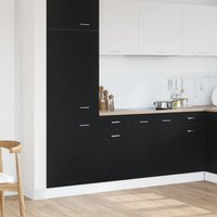 Berkfield Home Drawer Bottom Cabinet - Black Oak, 40x46x81.5 cm, Made of Engineered Wood | Size: 40x46x81.5 cm