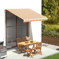 Berkfield Home Replacement Fabric for Awning Yellow & Orange 3x2.5 m