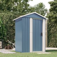Berkfield Home Garden Shed Grey 126x97.5x177 cm Galvanised Steel