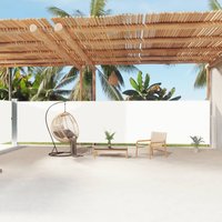 Berkfield Home Retractable Side Awning Cream 180x1200 cm in Beige