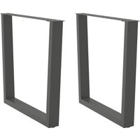 Berkfield Home Dining Table Legs V-Shape 2 pcs Anthracite 90x(72-73.3) cm Steel