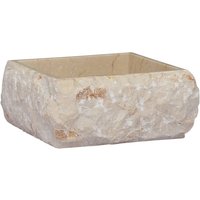 Berkfield Home Sink Cream 30x30x13 cm Marble | Size: 30 x 30 x 13 cm