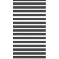Berkfield Home Zebra Blind Black 120x230 cm Fabric Width 115.9 cm Polyester
