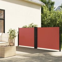 Berkfield Home Retractable Side Awning Terracotta 140x1200 cm in Orange