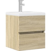 Berkfield Home Sink Cabinet Sonoma Oak 41x38.5x45 cm Engineered Wood in Brown