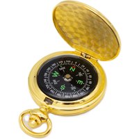 Silver Editions Golden Pocket Compass in Metallic Gold