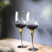 Silver Editions Wine Goblets in Metallic Silver